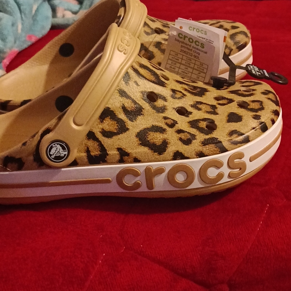 Leopard Crocs
